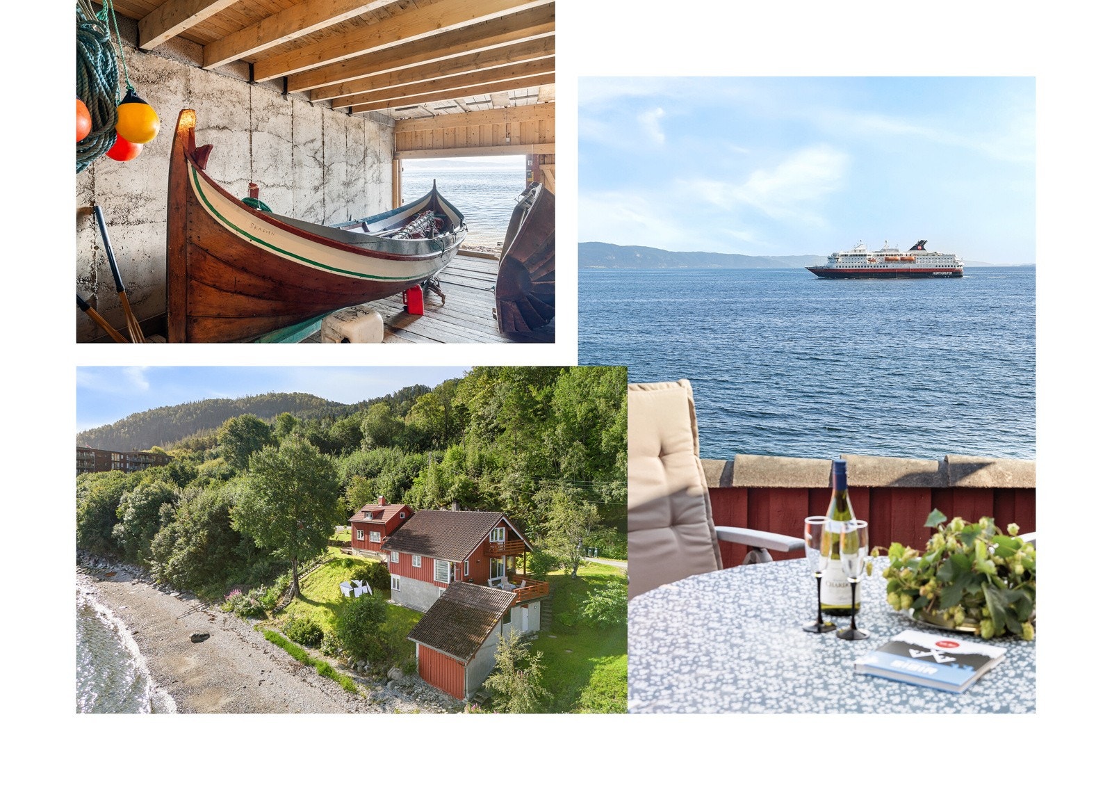 Naust med båt (Færing) medfølger i handelen. Galleribilde