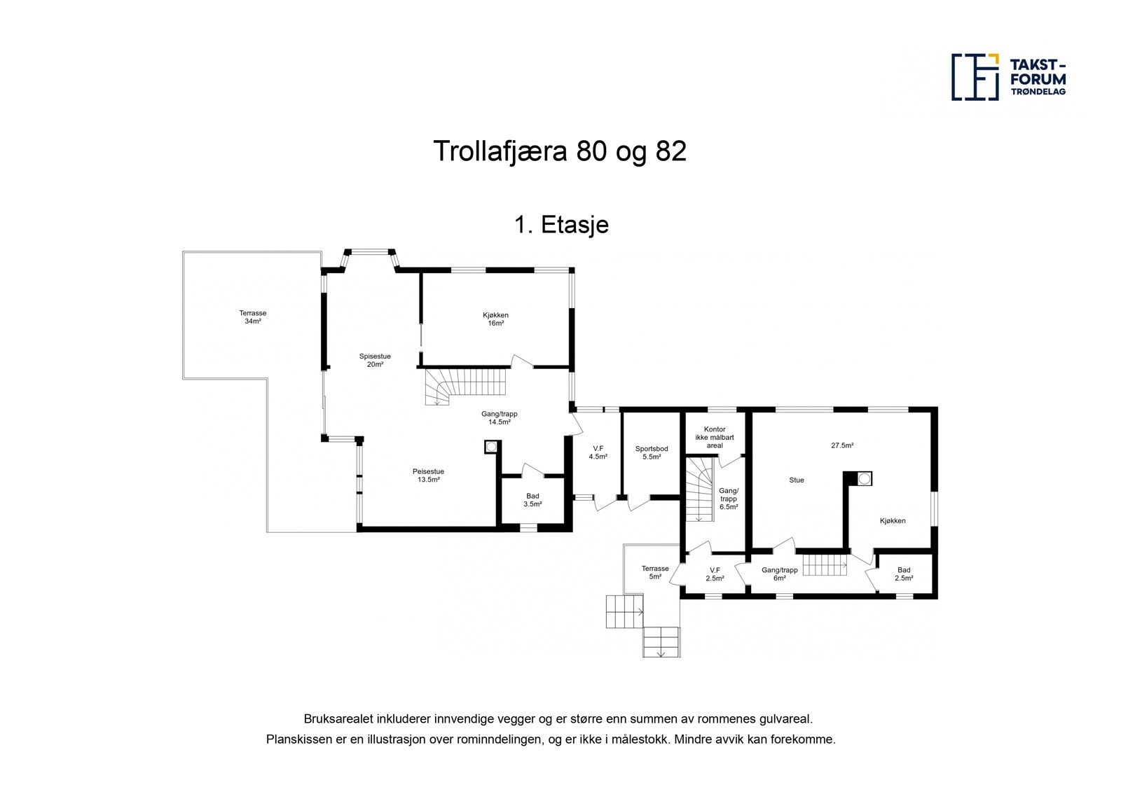Planskisse - 1. etasje Galleribilde