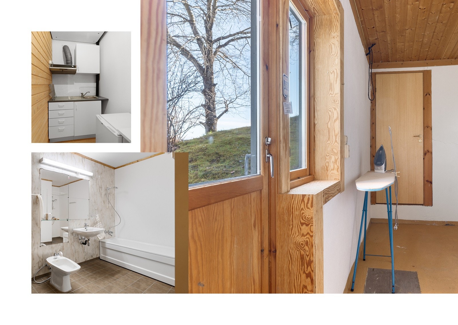 Etasjen forøvrig er meget innholdsrik og byr på bl.a. vaskekjeller, utgang via terrassedør, stort baderom m/badstue og rikelig med bodplass. Galleribilde