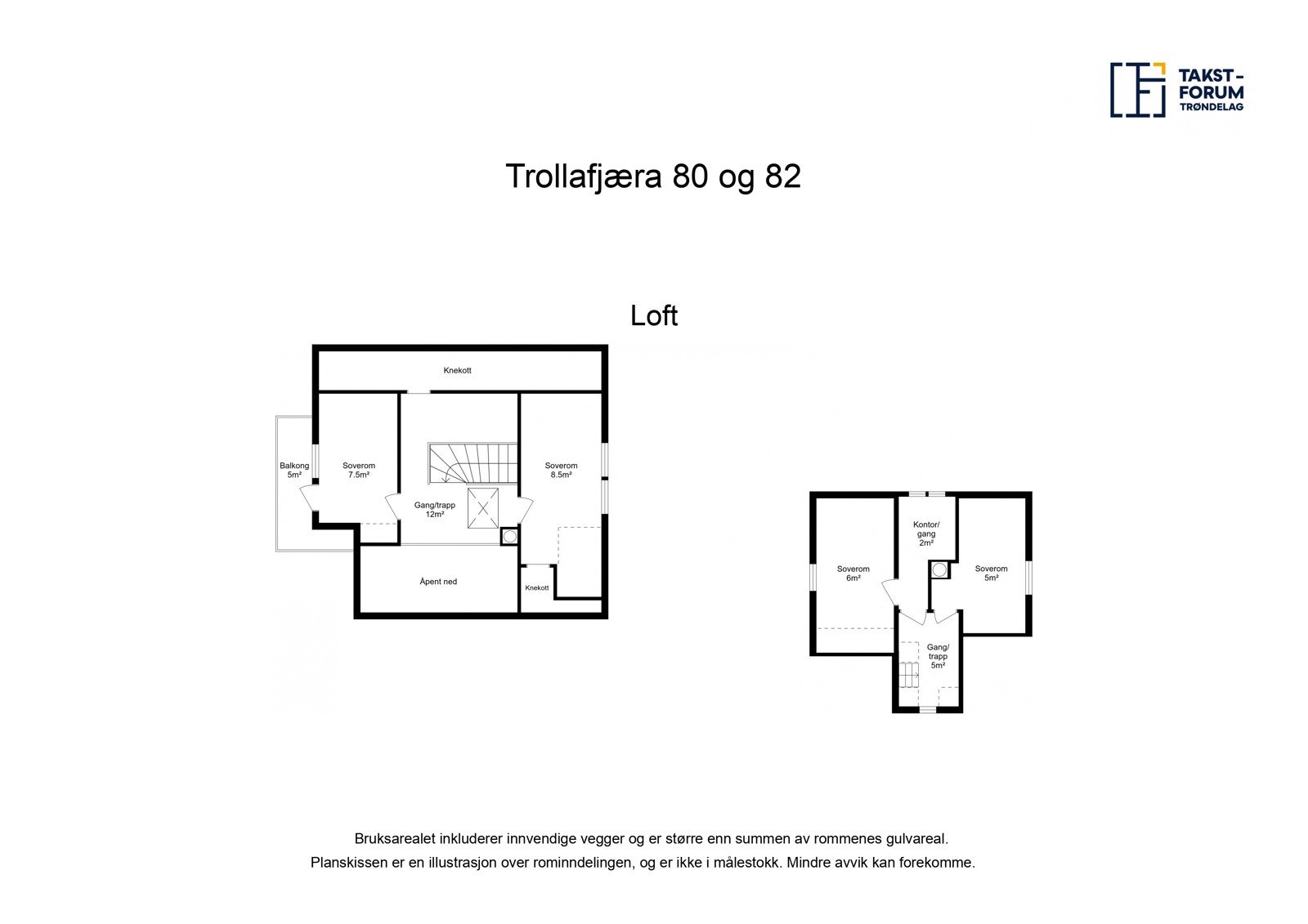 Planskisse - loft Galleribilde