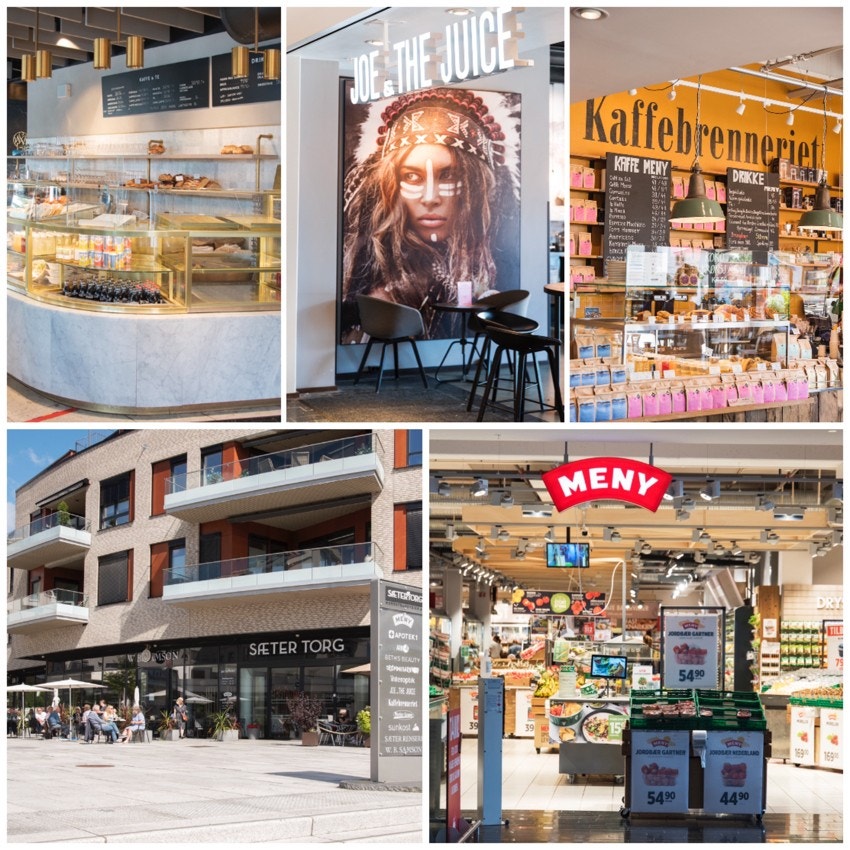 Sæter Torg i gangavstand fra boligen. Galleribilde