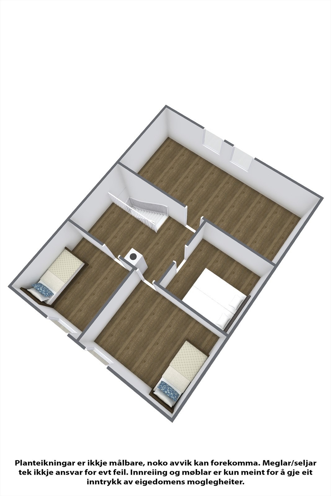 Planteikning 2.etg. Våningshus Galleribilde