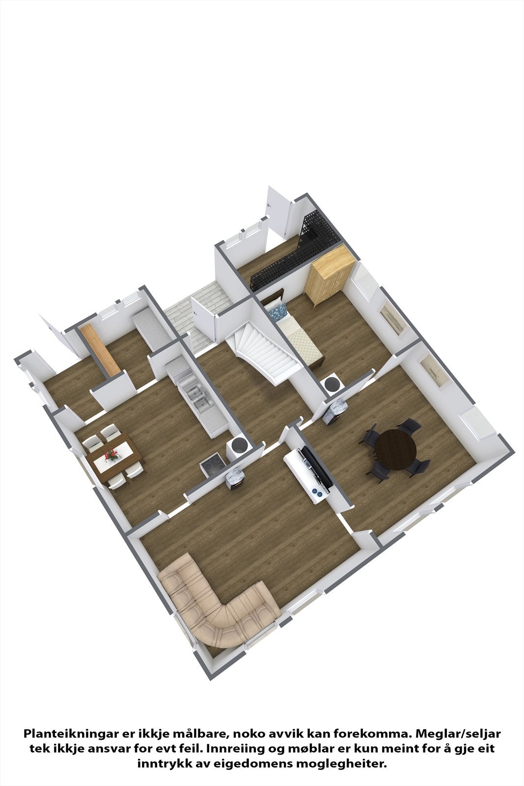 Planteikning 1.etg. Våningshus Galleribilde