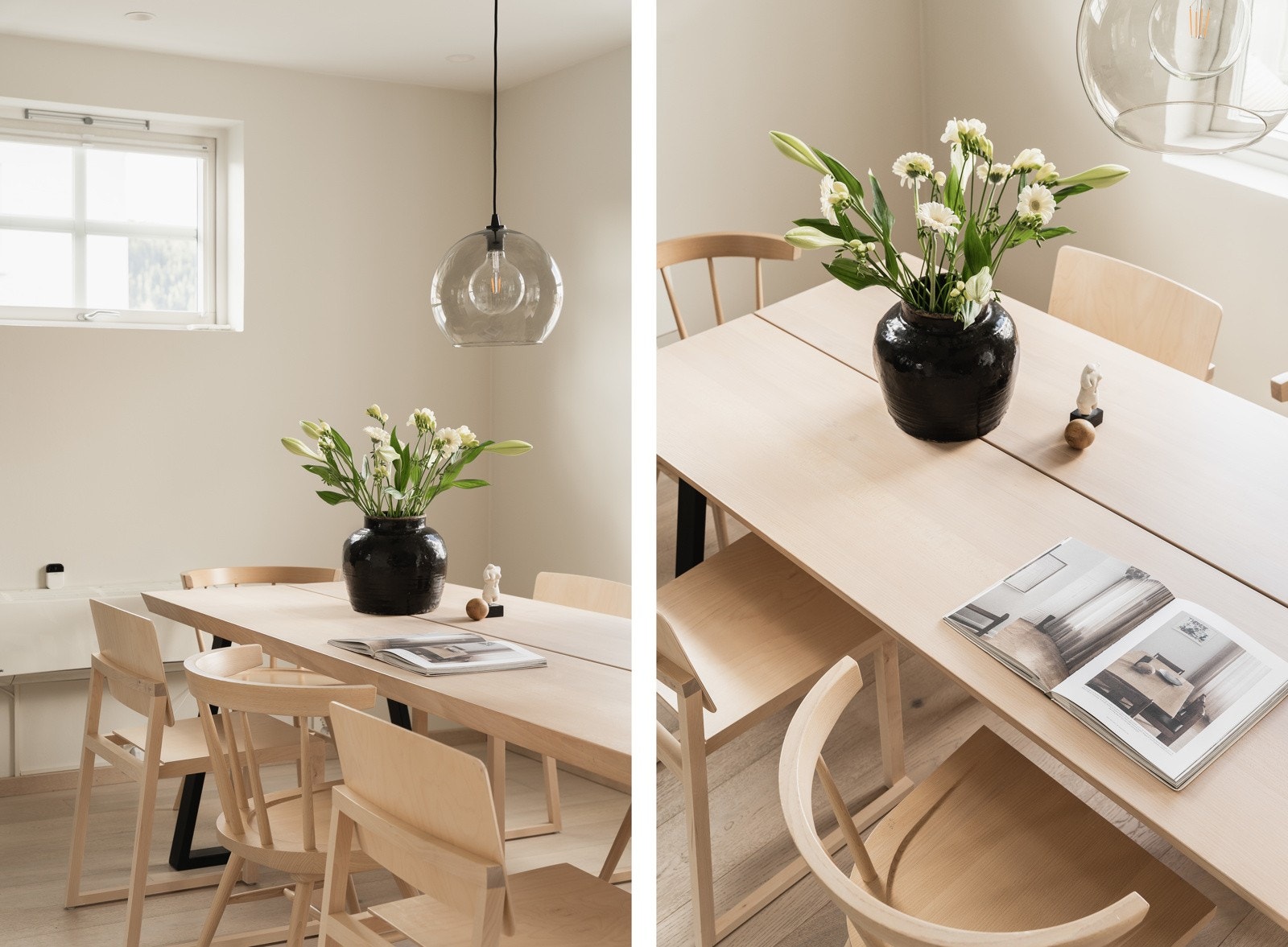 God plass til langbord i spisestuen. Galleribilde