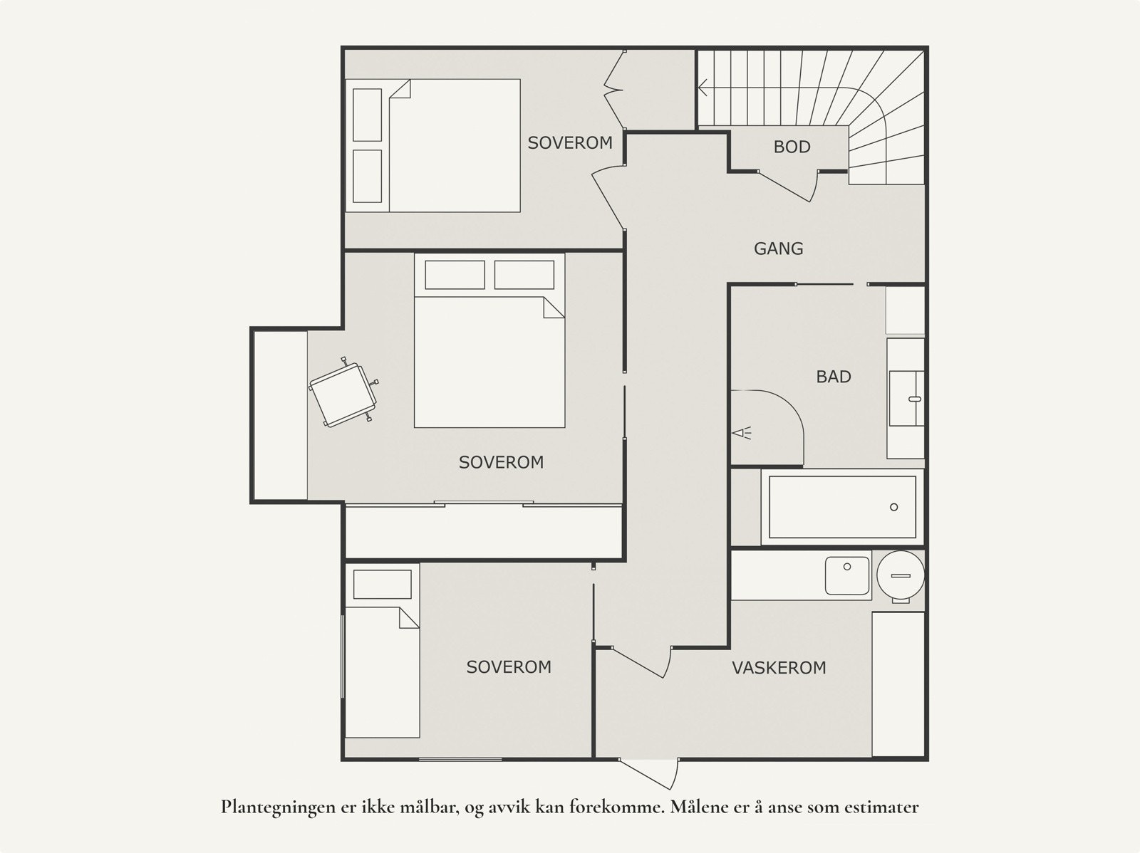 Plantegning underetasje. Galleribilde