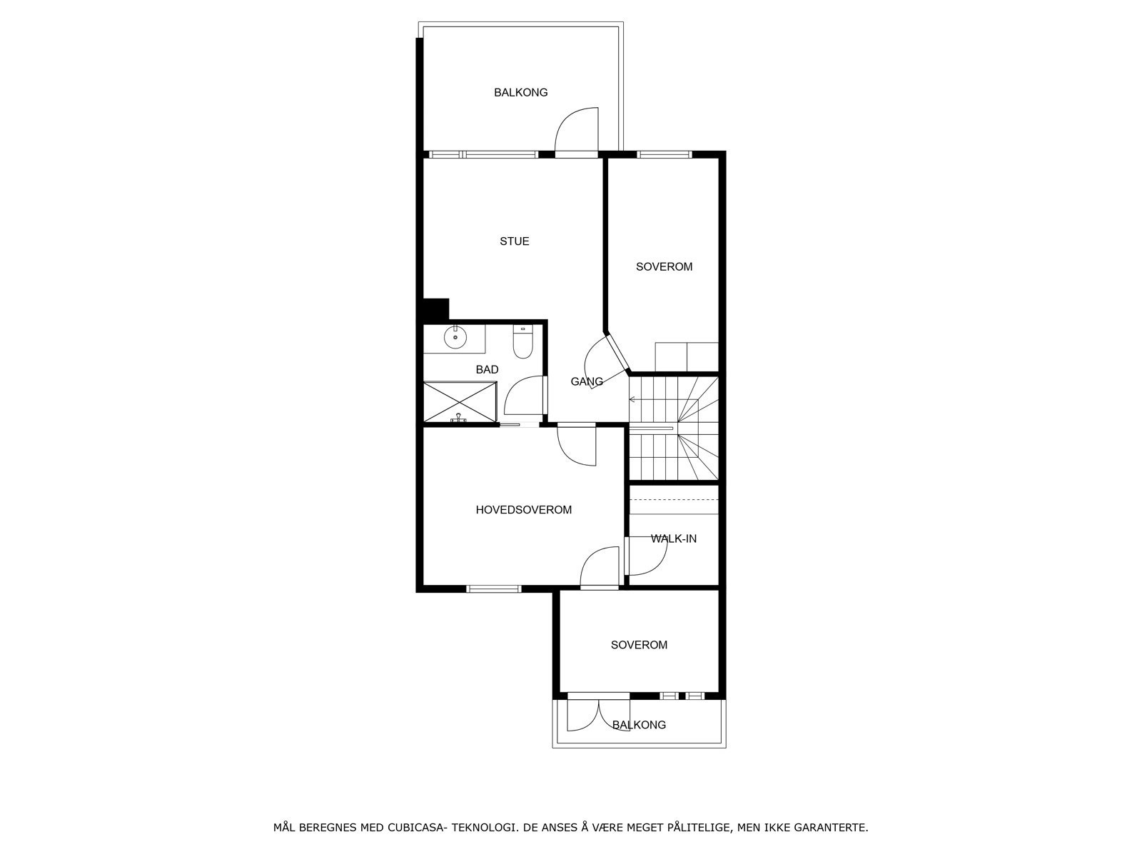 Veiledende planskisse 2 .etasje. Galleribilde