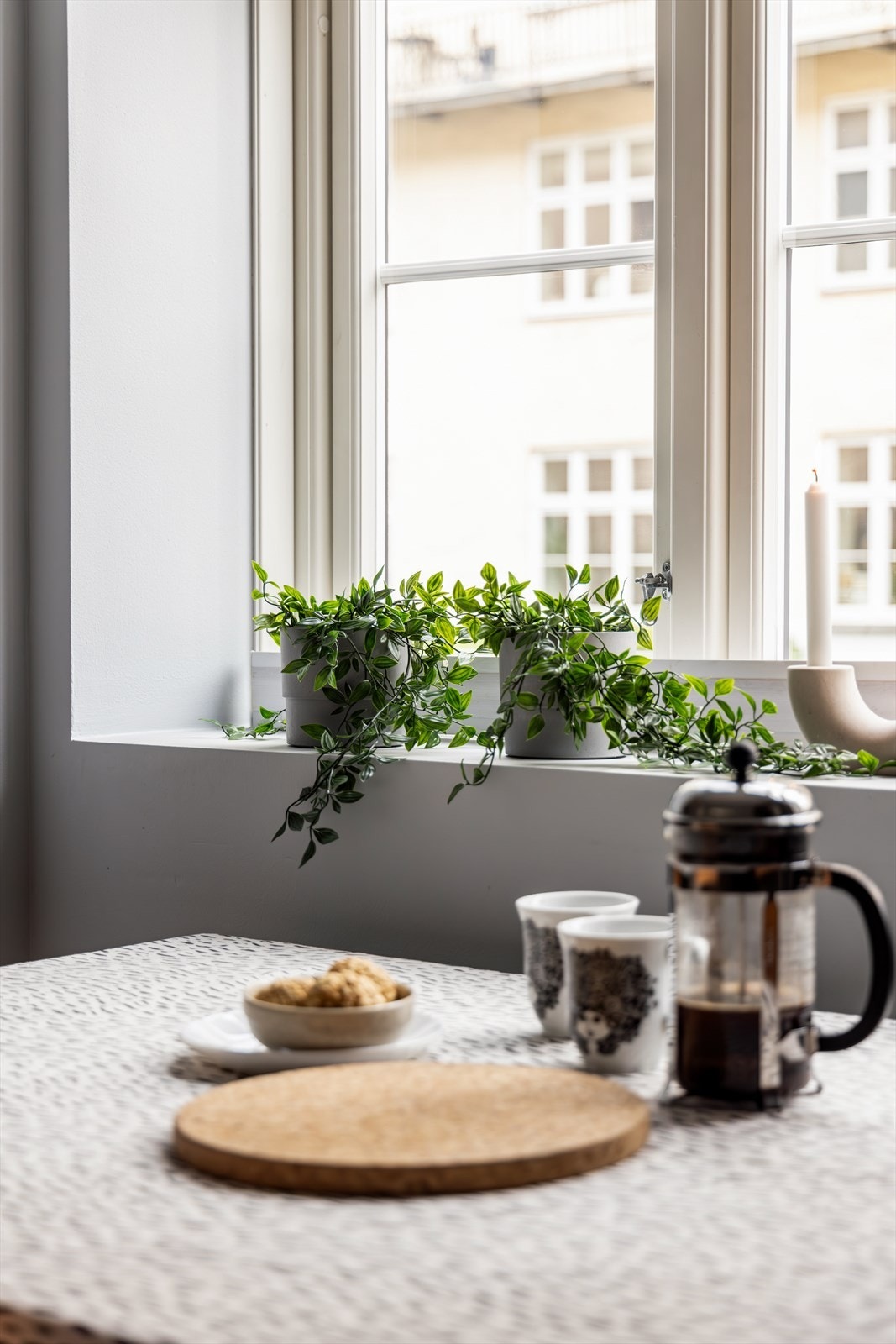 De dype vinduskarmene er fin plass for dine grønne planter. Galleribilde