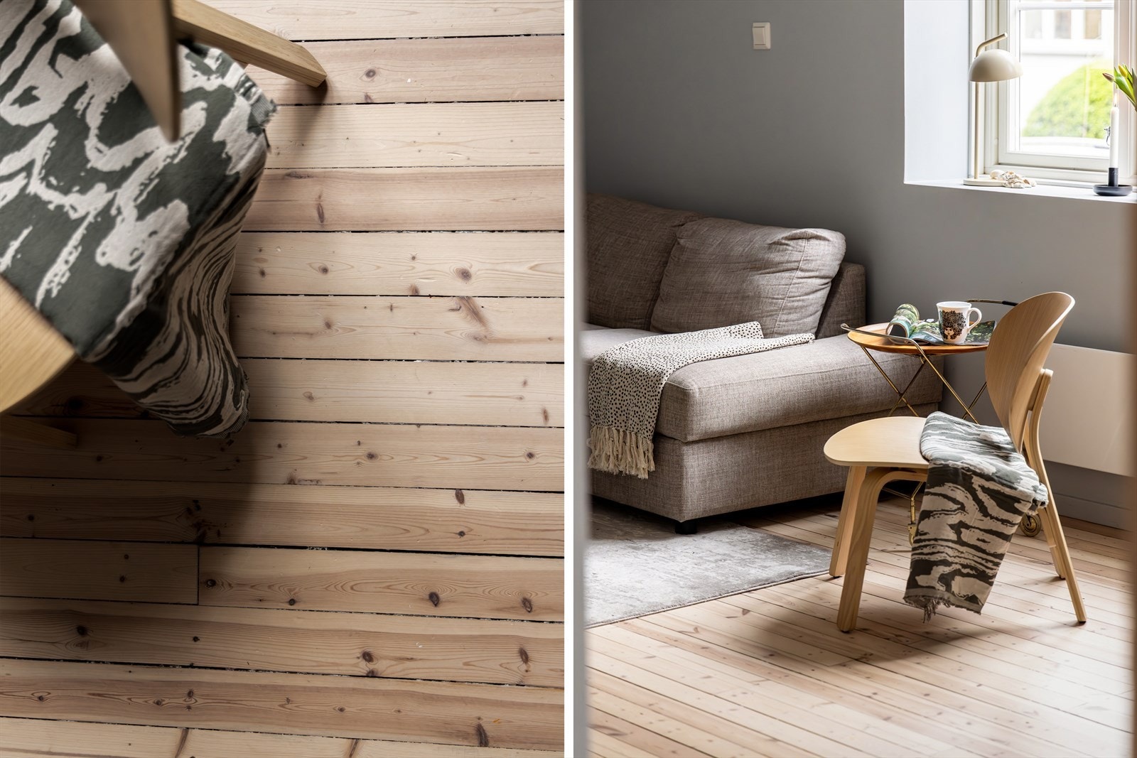 Tregulvene ble slipt og lakkert i 2024. Galleribilde