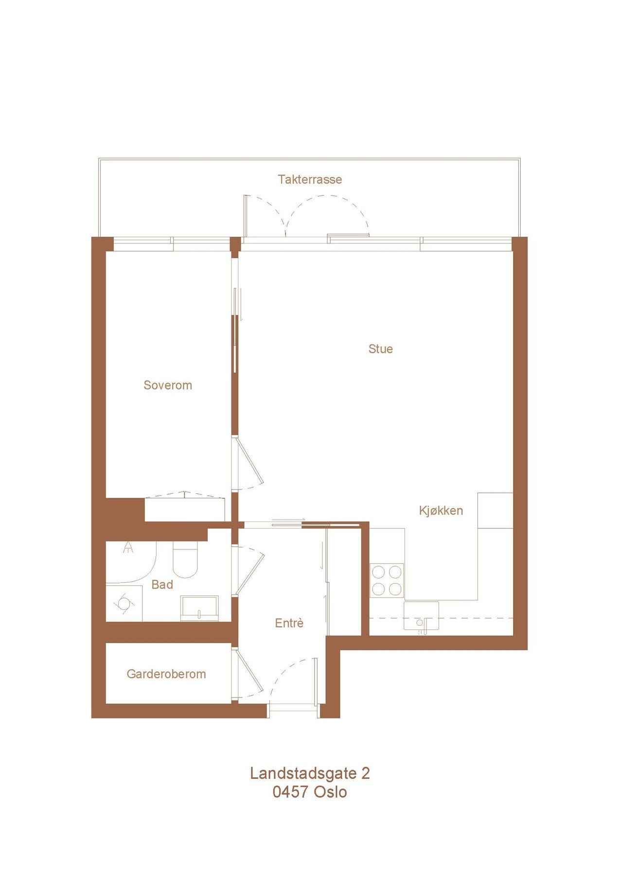 Plantegning - ikke målbar. Galleribilde