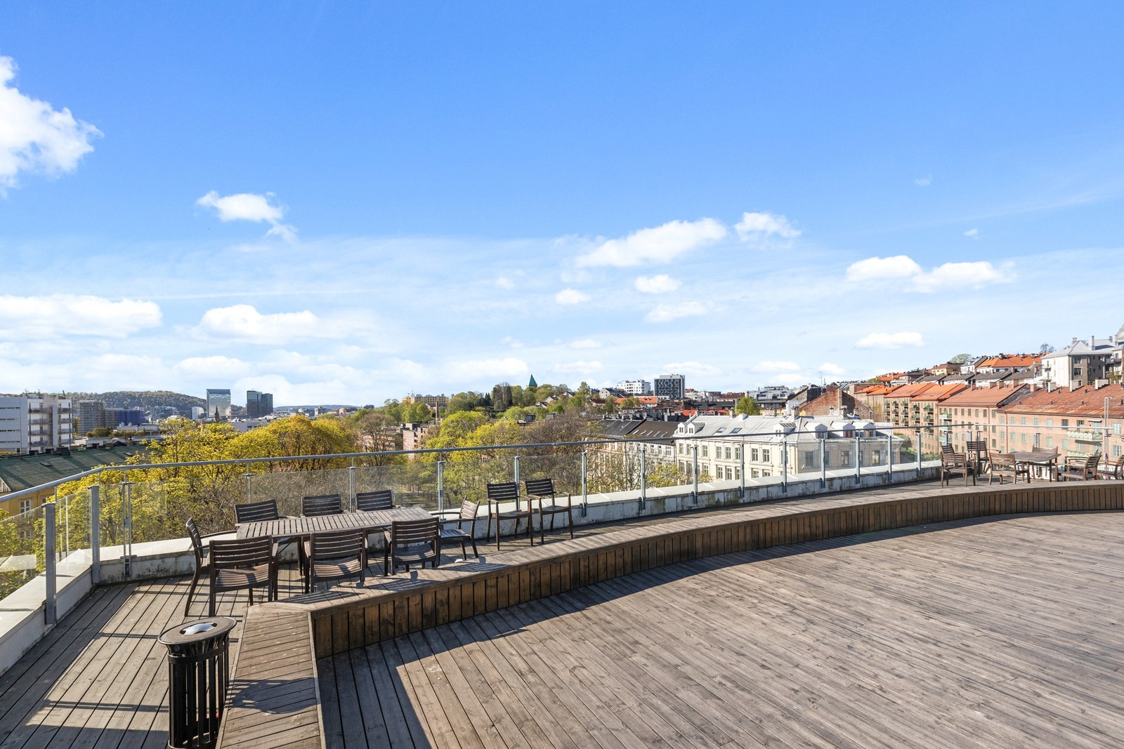 Felles takterrasse til glede for alle beboere. Galleribilde