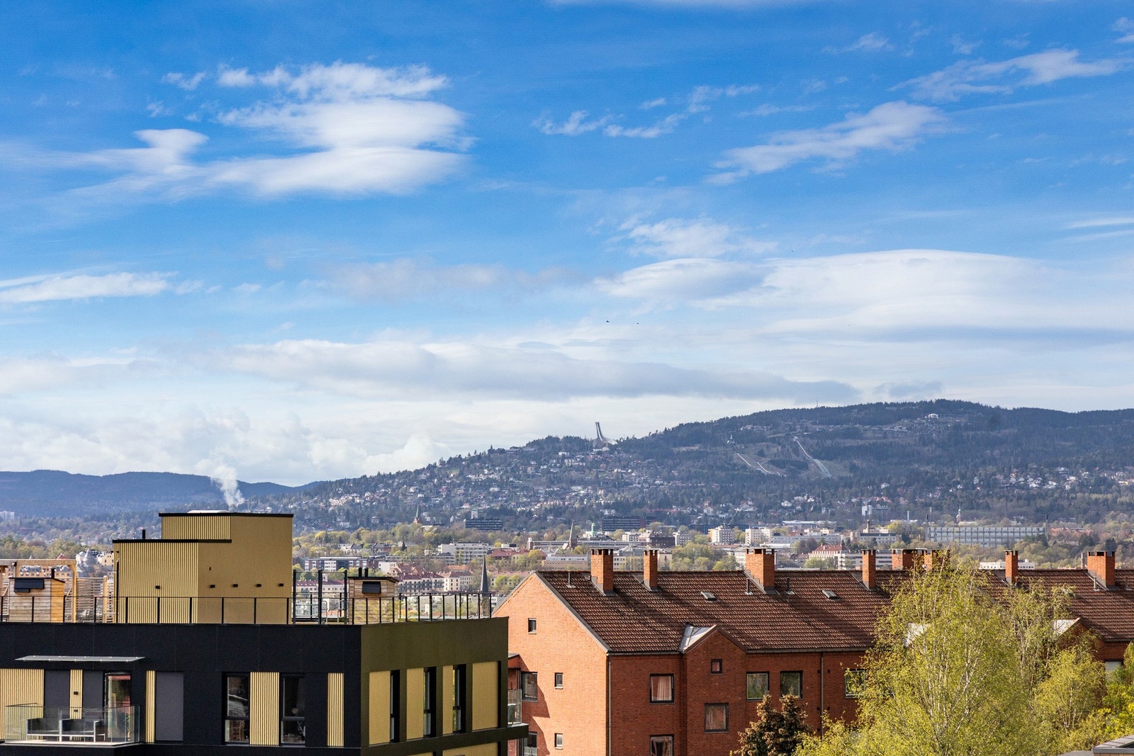 Utsikt fra takterrassen over Oslo Galleribilde