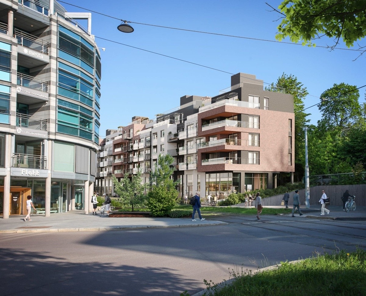 Prinsessealleen sett fra Thune Galleribilde