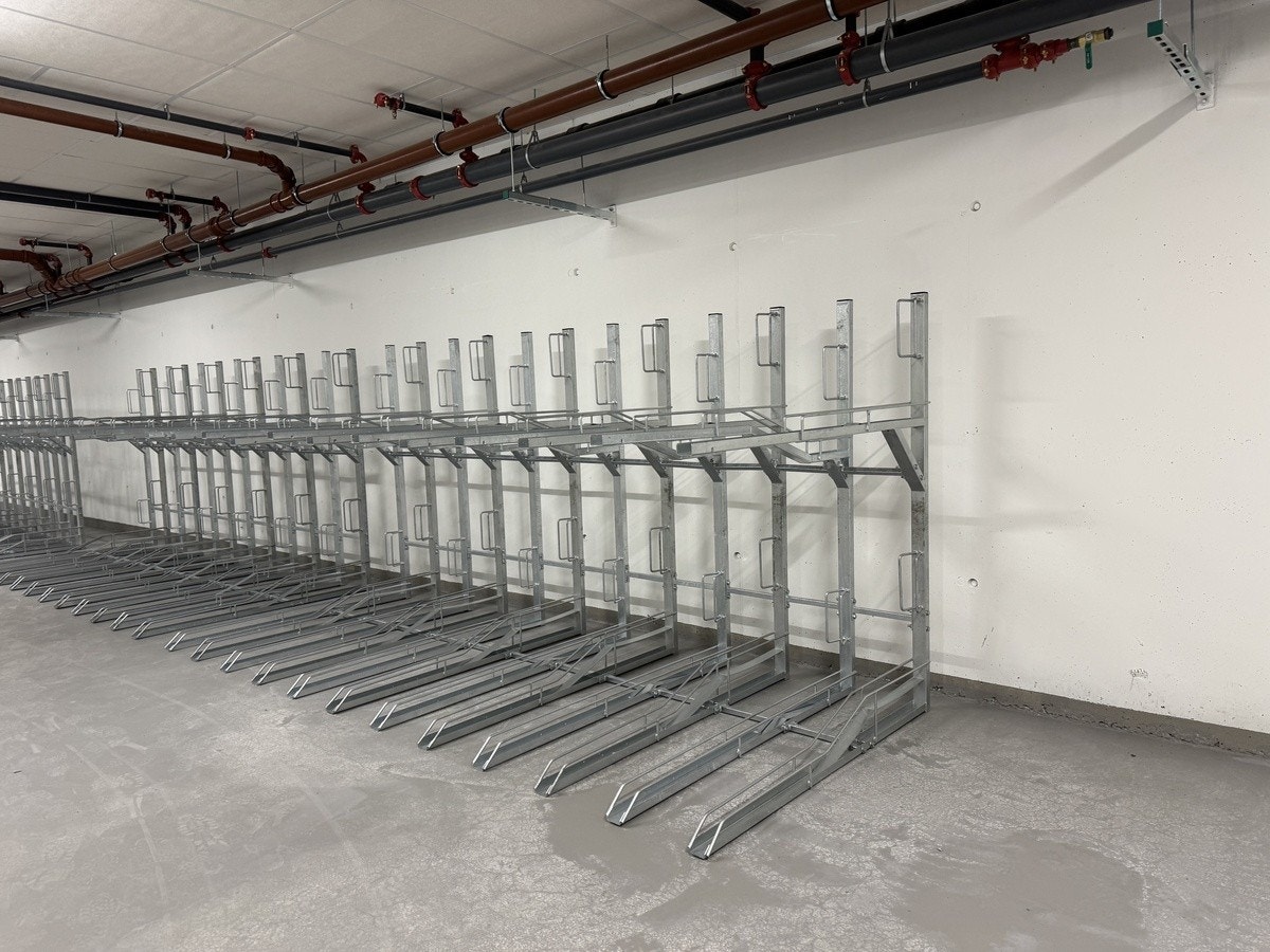 Sykkelparkering; bilde fra forbefaring Galleribilde