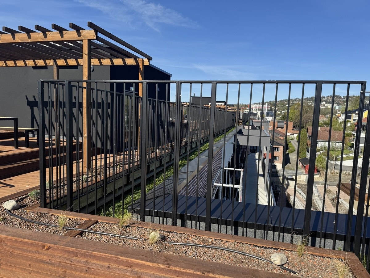 Fenomenal utsikt fra takterasse Galleribilde