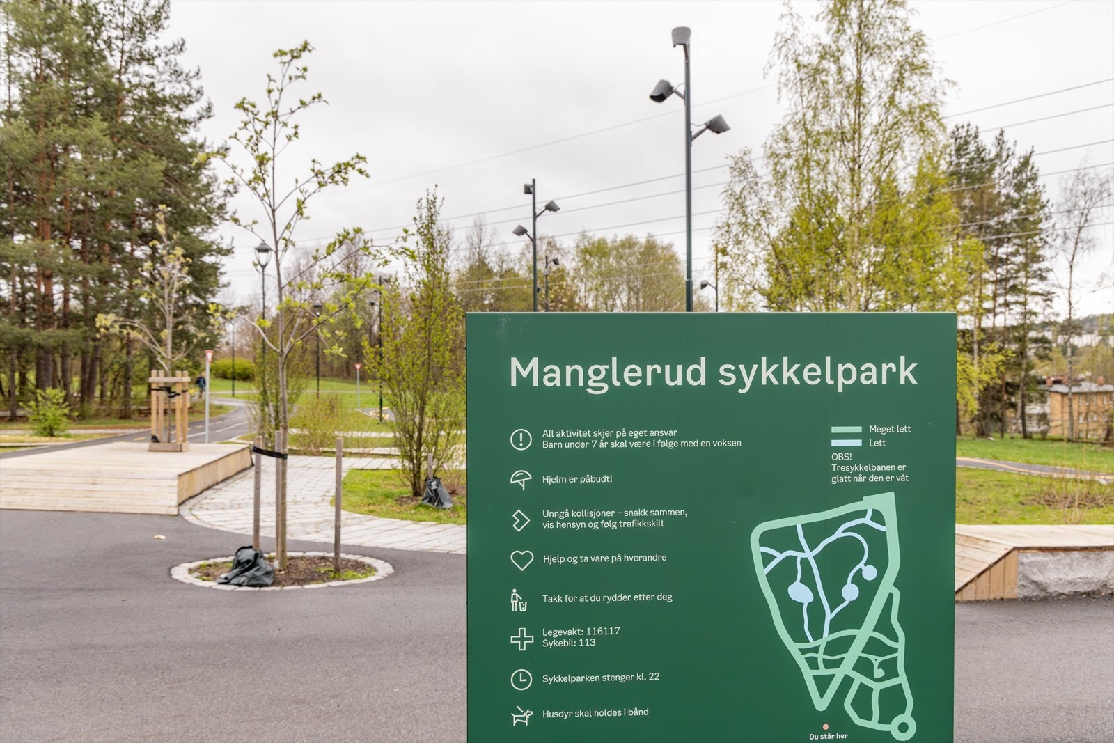 Manglerud sykkelpark ligger rett ved Manglerud bad. Parken er et sted der barn kan øve seg på sykkelferdighetene, og et møtested for unge og voksne i alle aldre. Galleribilde