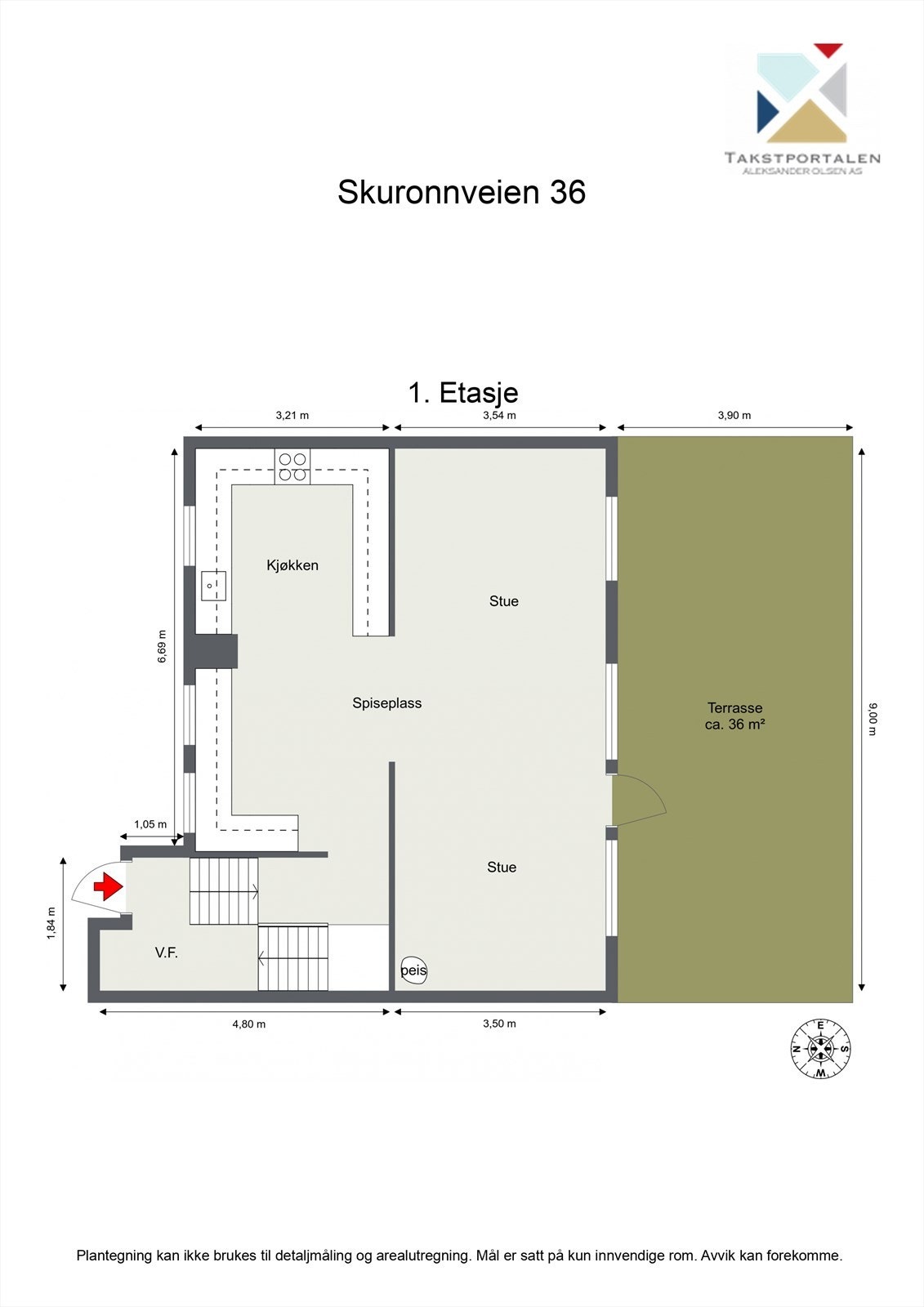 Plantegning 1. etasje. Galleribilde