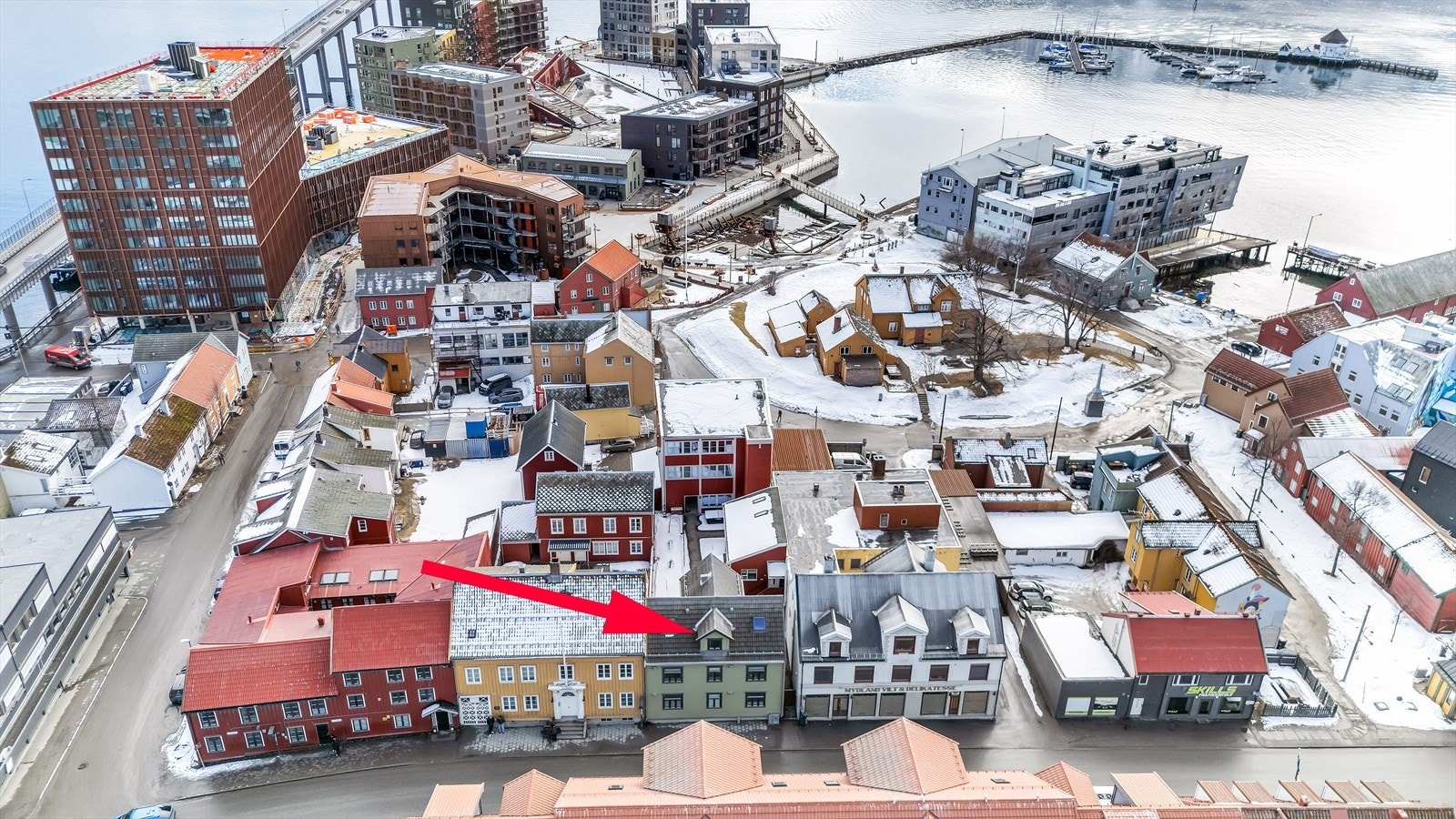 Nærhet til yrende og pulserende byliv på Vervet. Galleribilde