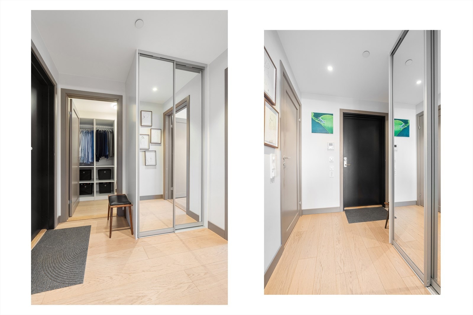 I gangen er det plass til yttertøy og sko i skyvedørsgarderobe. Velkommen inn! Galleribilde