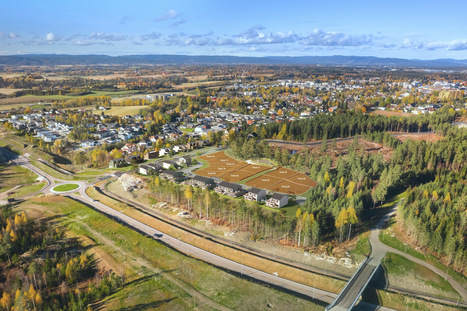 Salgstrinn 2 omhandler selvbyggertomtene 16-20. Galleribilde