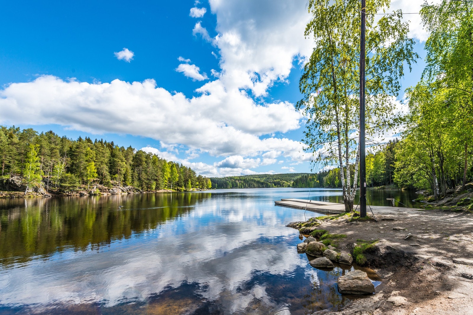 Fra boligen er det kort gangavstand til Nøklevann med mulighet for å leie kanoer og kajakker på sommerstid. Galleribilde