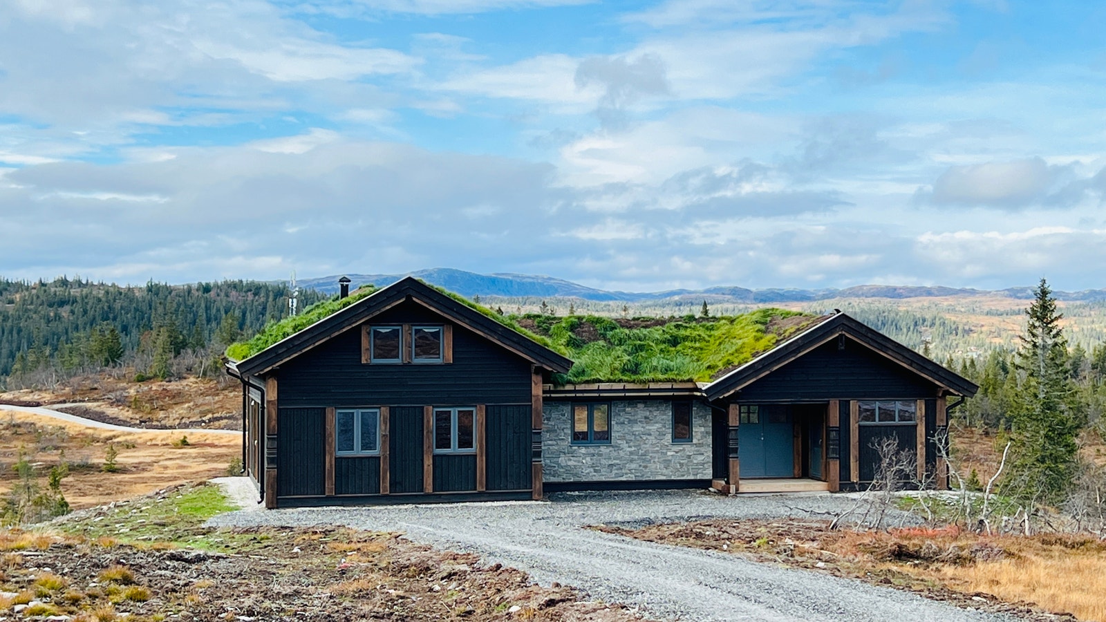 Kunde tilpasset stein vegg på kjøkken del ute. Galleribilde