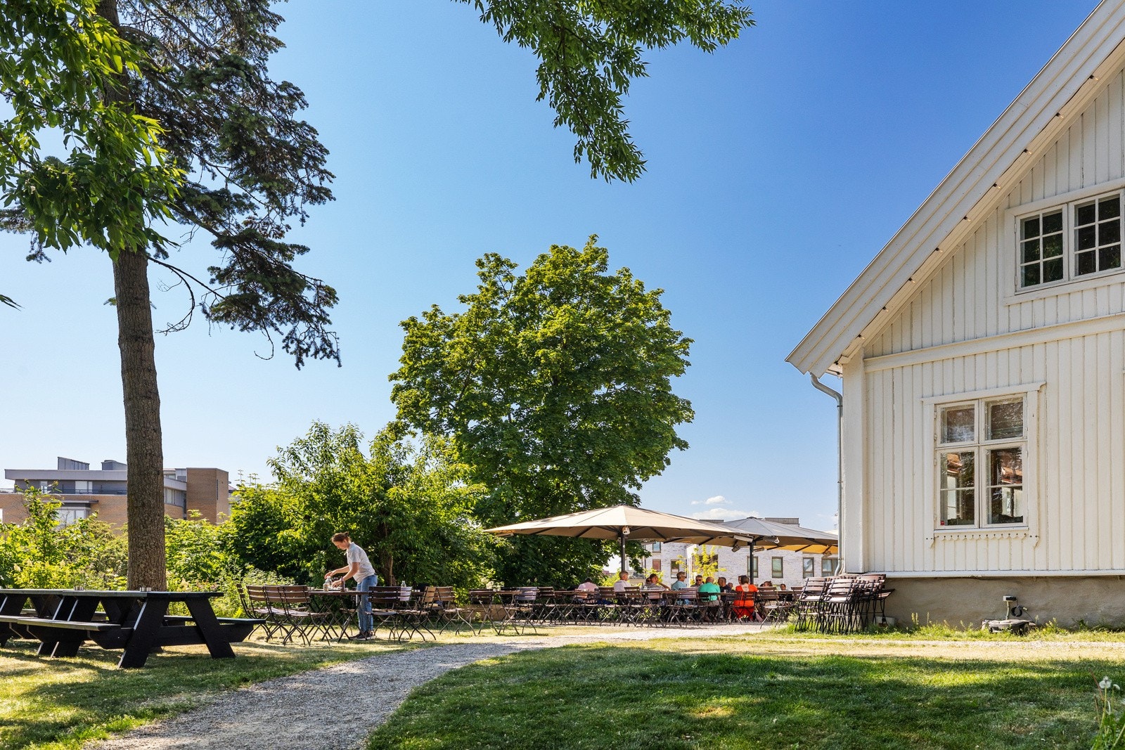 Lille O har helt nydelig uteservering på sommeren! Galleribilde