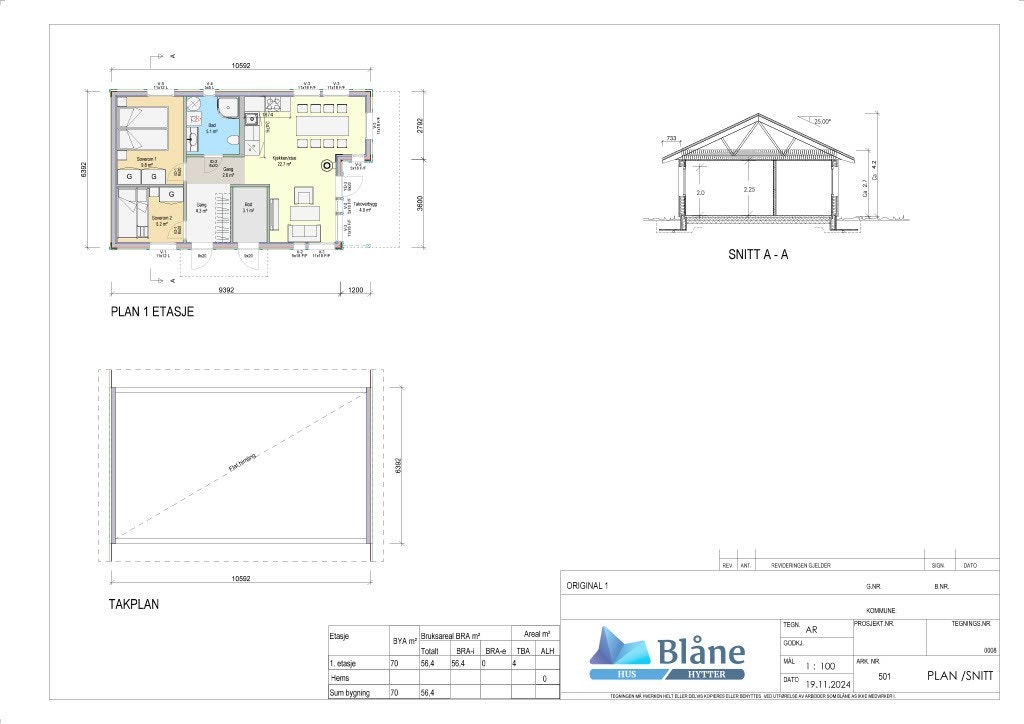 Plantegning Galleribilde