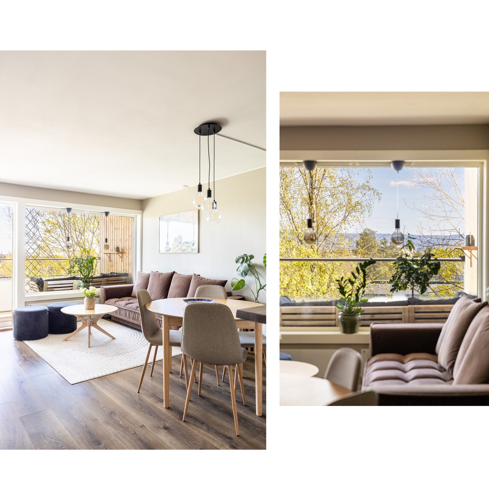 Lyse overflater på vegger og gulv gir et moderne uttrykk. Galleribilde