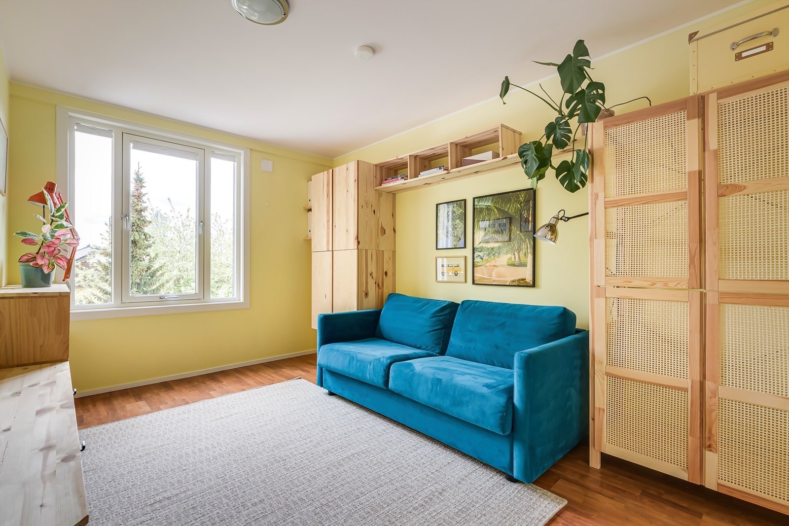 Soverom 3 er omtrent like stort som hovedsoverommet, og har i tillegg tilgang til en praktisk innvendig bod. Galleribilde