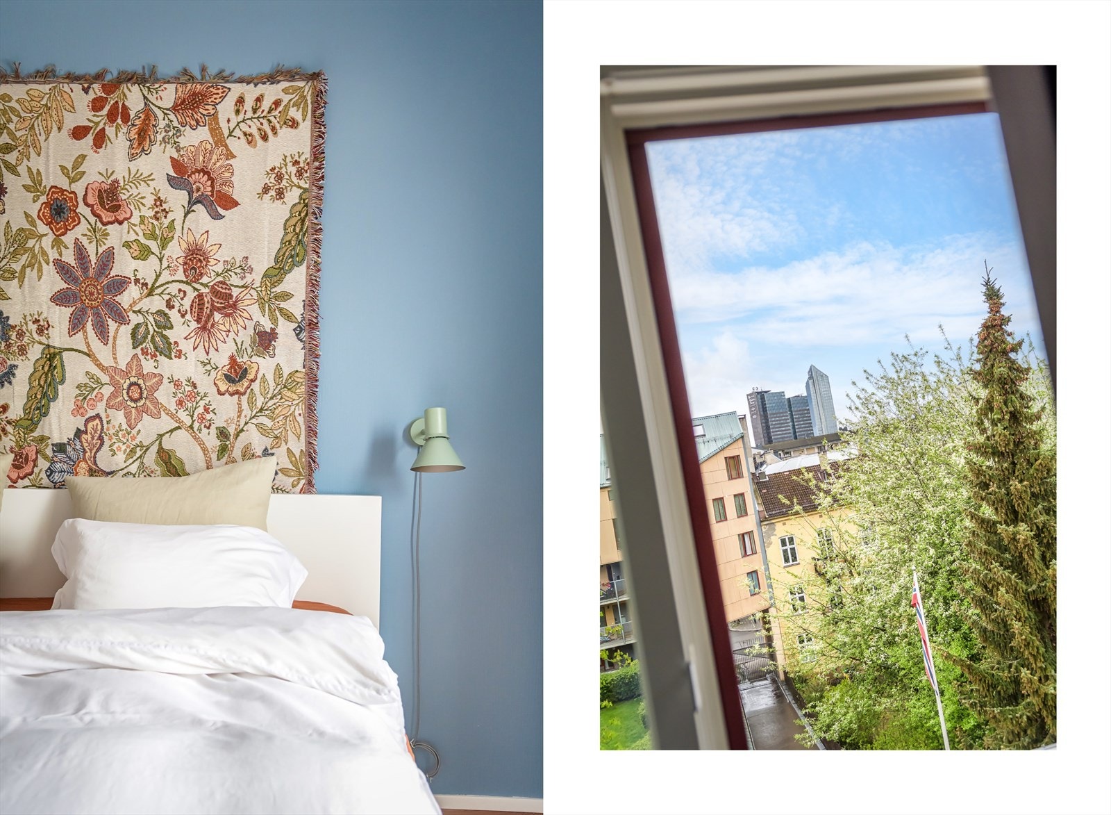 Alle boligens 3 soverom vender inn mot den rolige bakgården og innbyr til god nattesøvn. Galleribilde