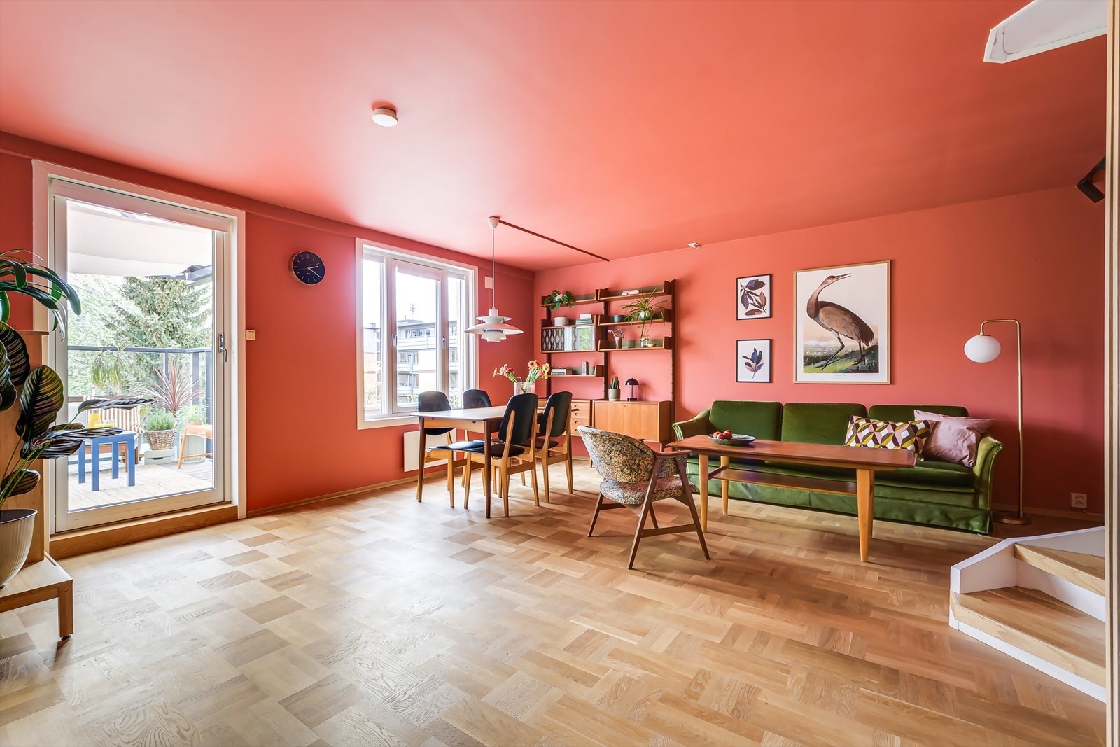 Borettslaget skiftet vinduer i 2022/23. Galleribilde