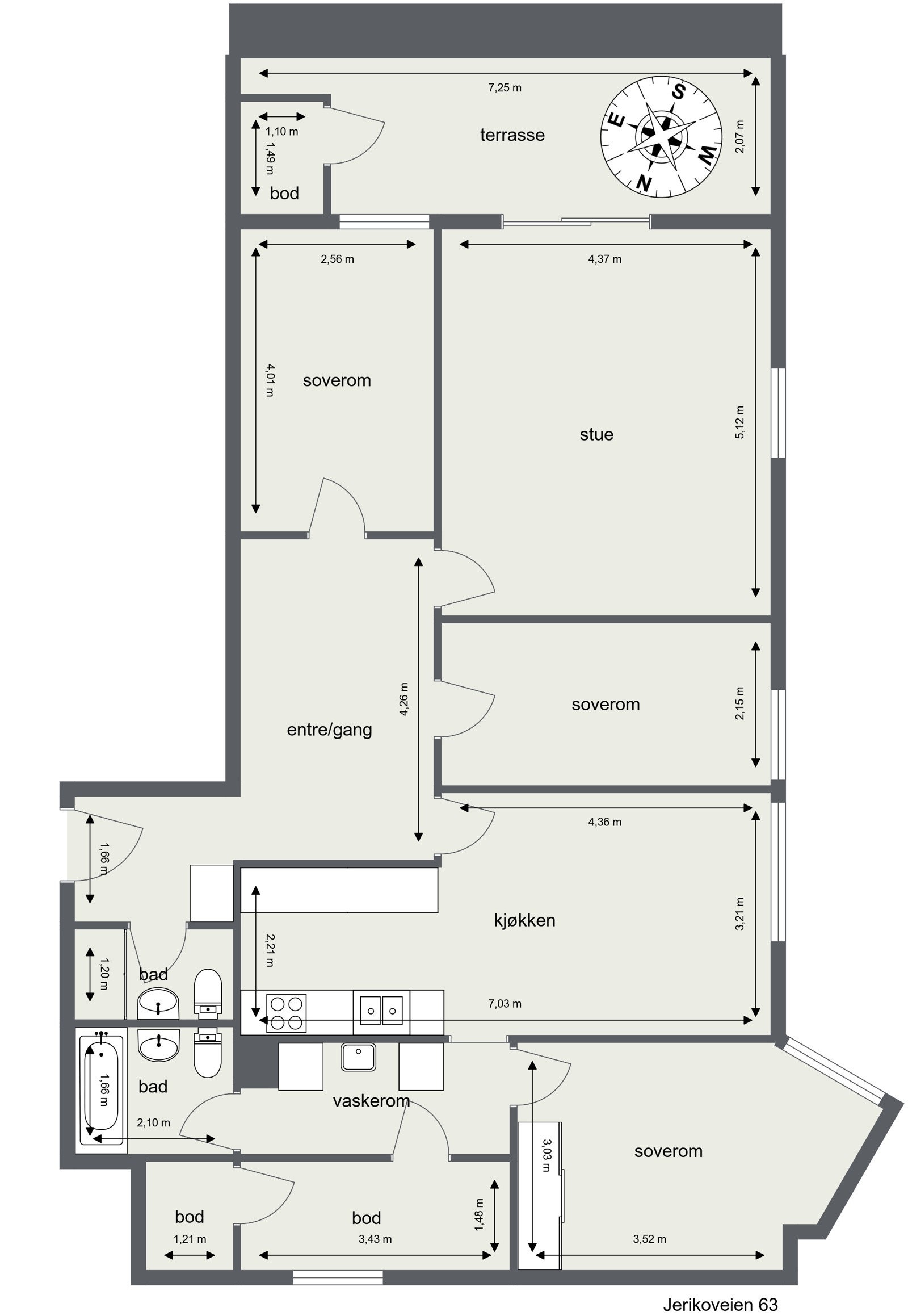 Plantegning Galleribilde
