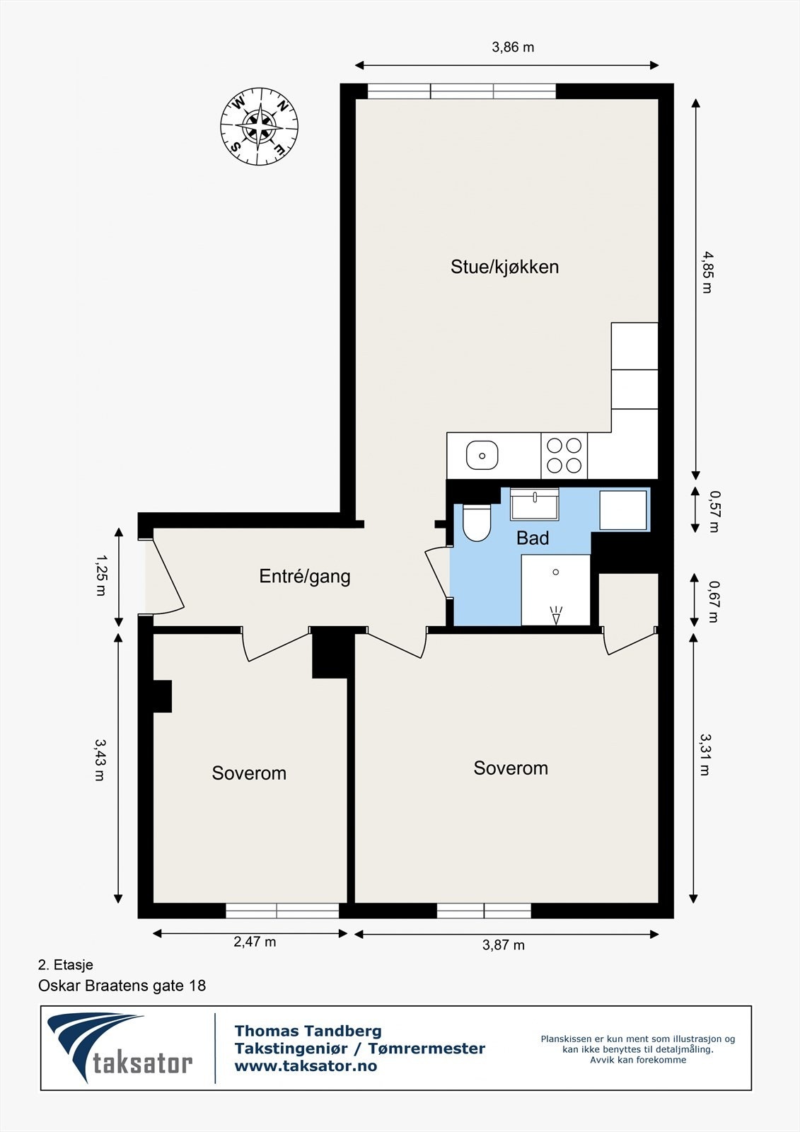 Plantegning - 2. Etasje Galleribilde