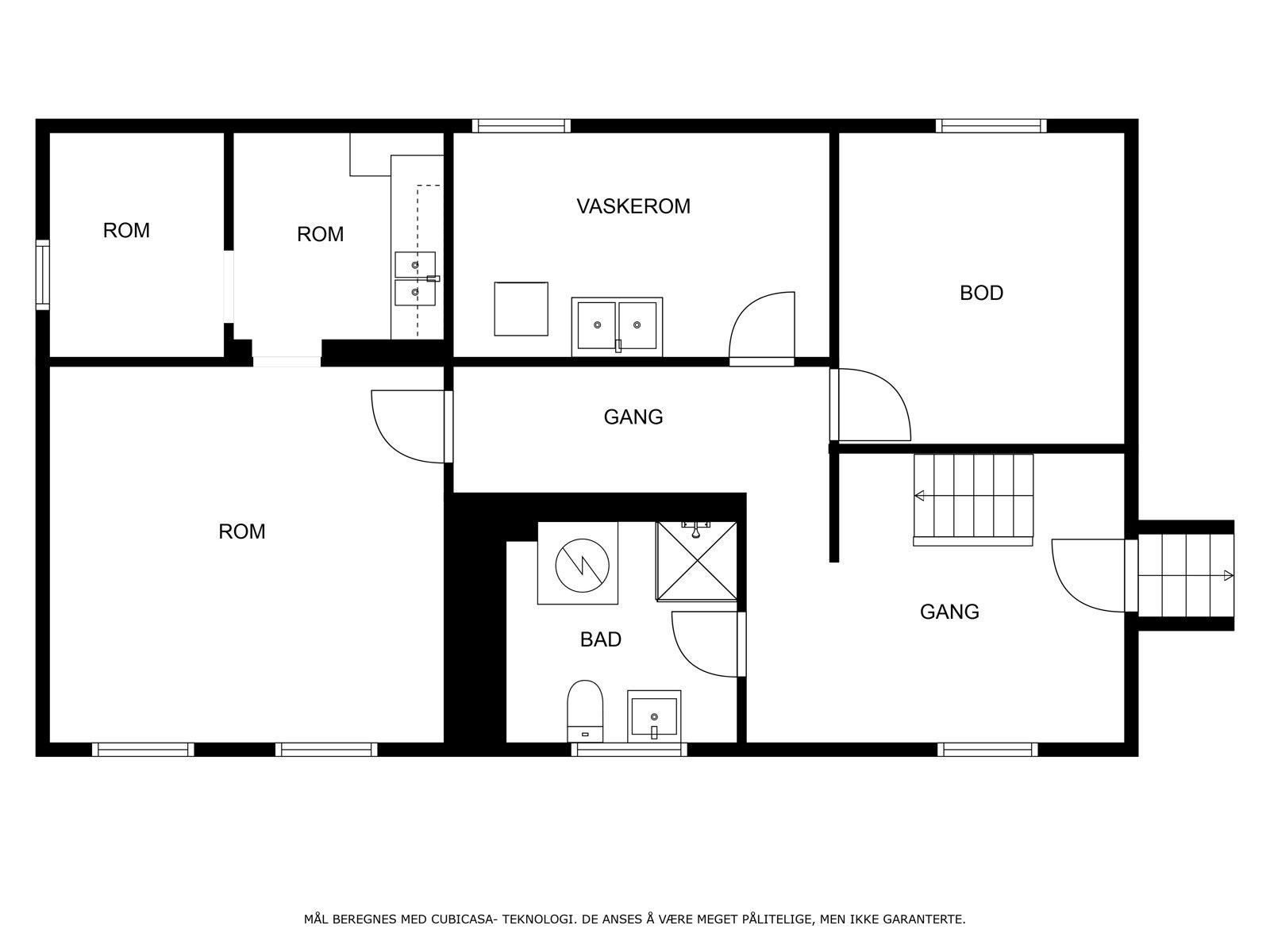 Plantegning kjeller Galleribilde