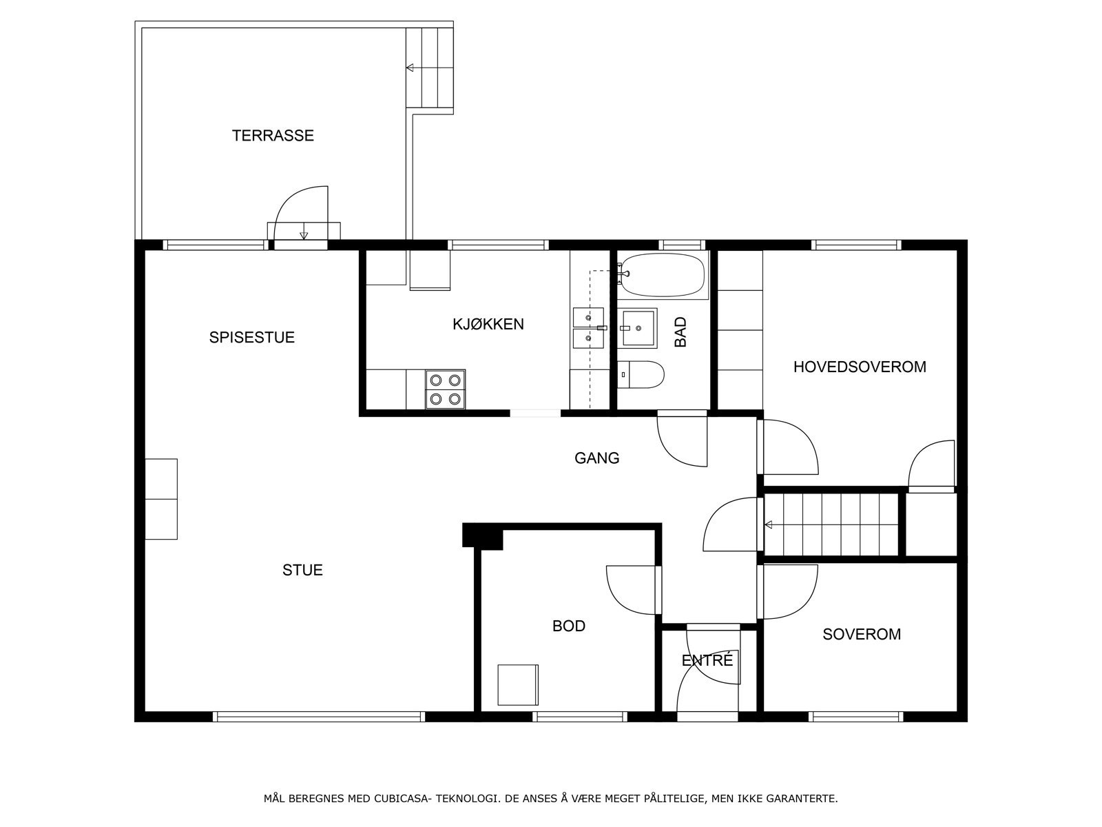 Plantegning 1.etg. Galleribilde