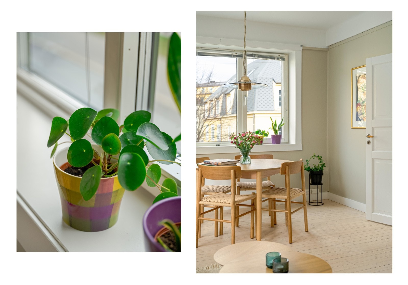 Stuen har vindusflater i to himmelretninger - vest og syd. Det betyr at den er skikkelig lys! Galleribilde