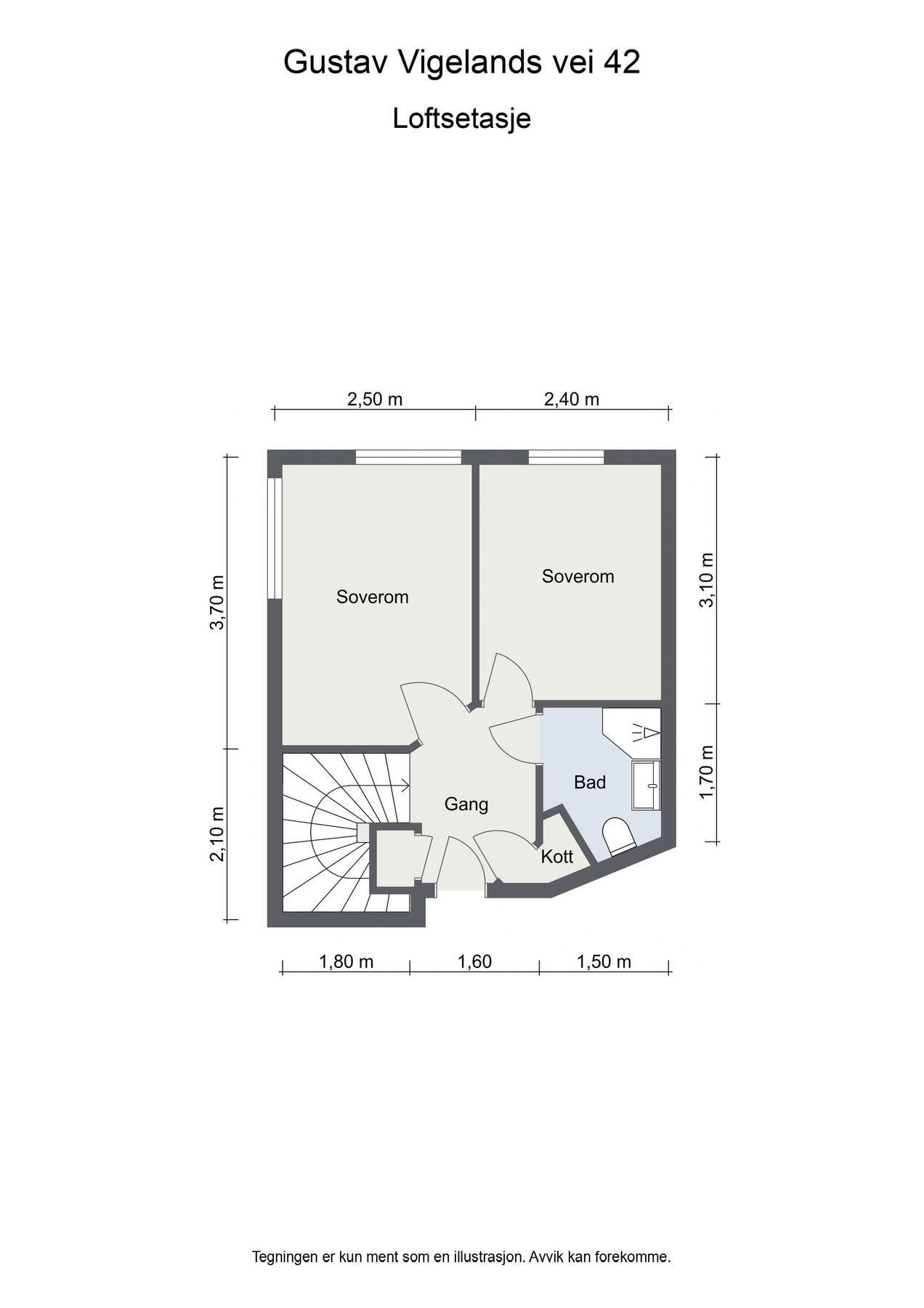 Planskisse loft Galleribilde