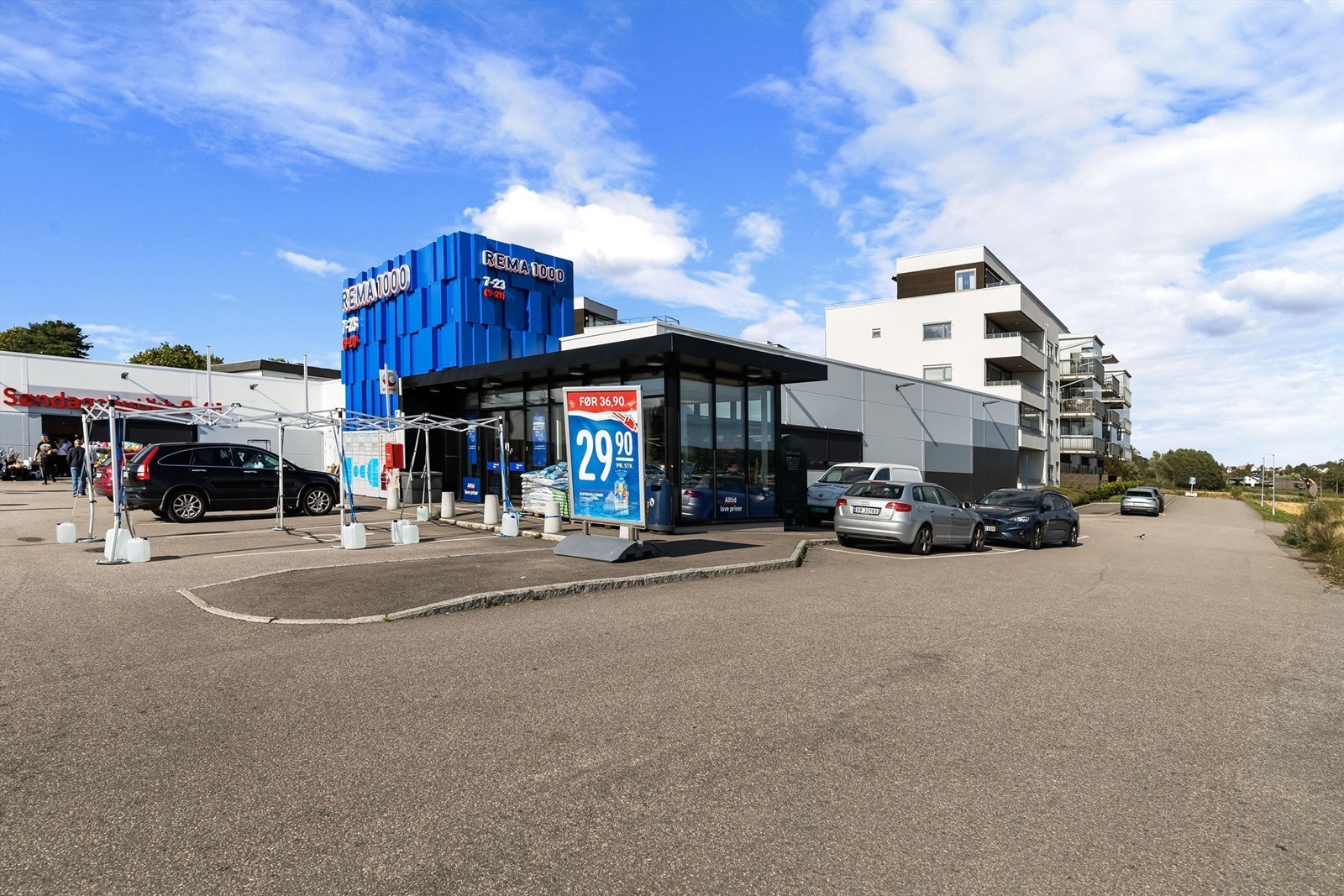 Tusleavstand til Rema1000 hvor man kan handle hele uken Galleribilde