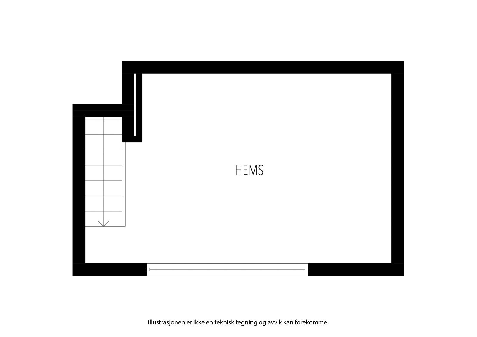 Plantegning hems. Galleribilde
