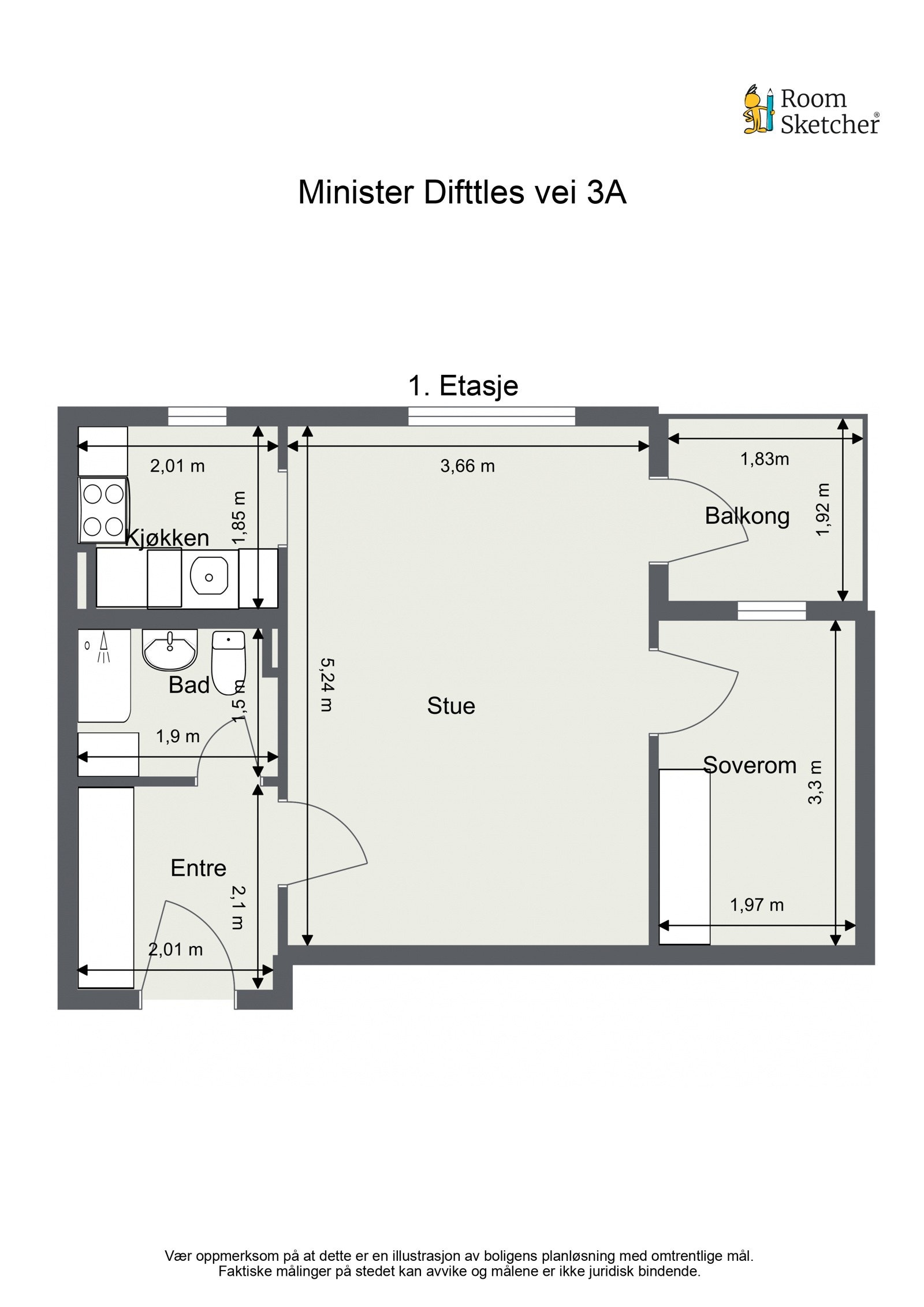 Planskisse Galleribilde