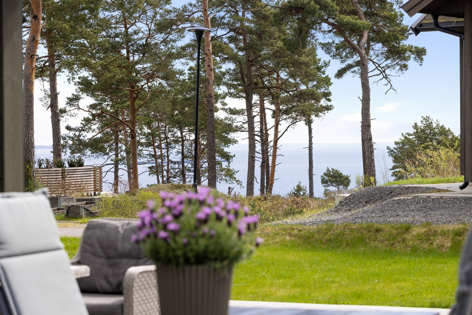 Utsikt fra terrassen Galleribilde