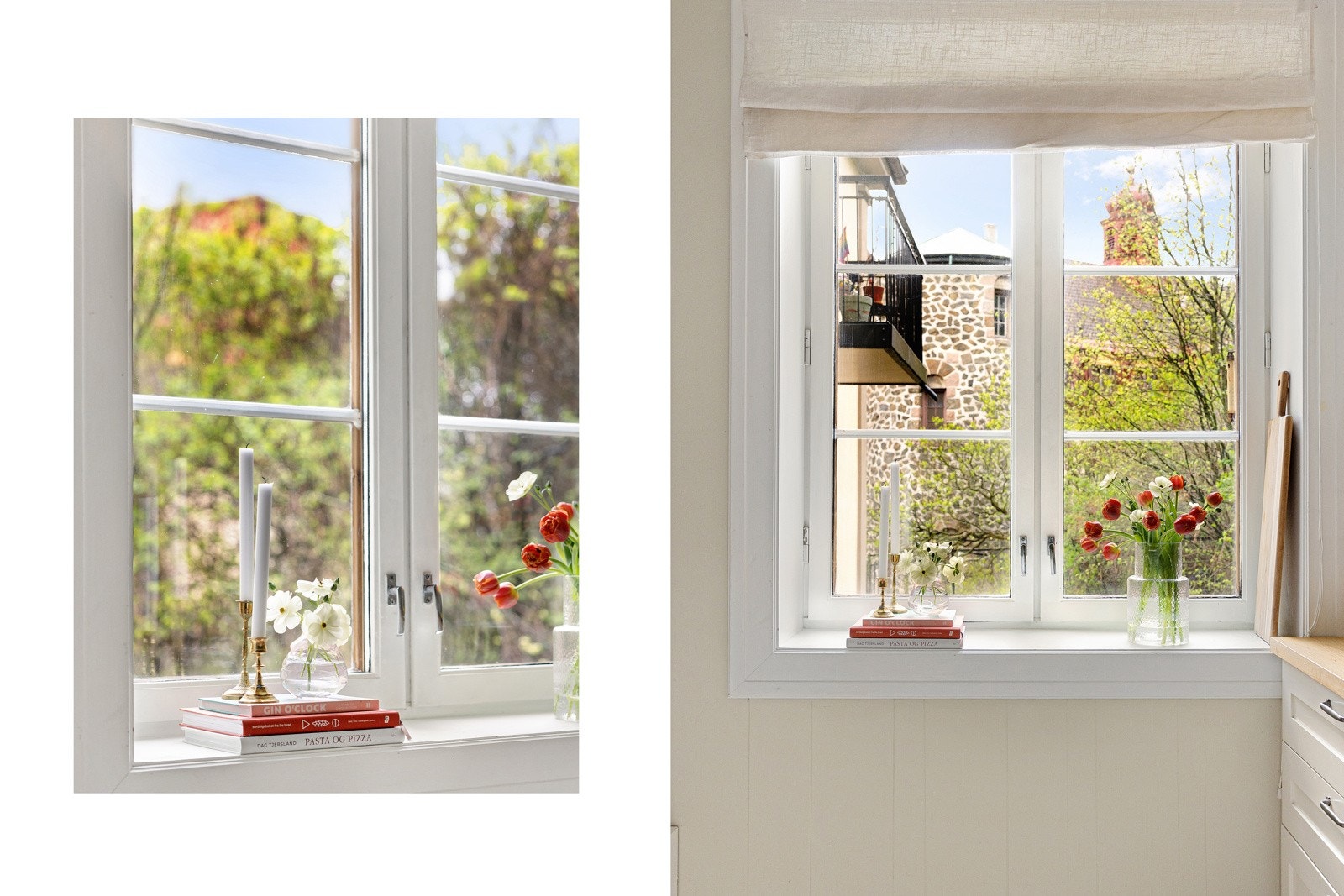 Lekkert utsyn fra vinduene mot den frodige og anerkjente bakgården. Galleribilde