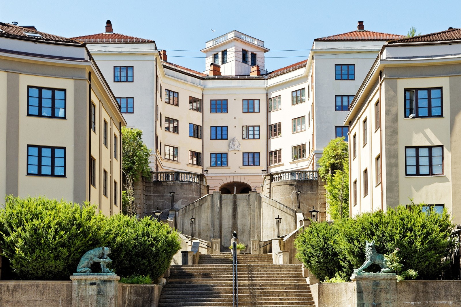 Ilatrappen med den omliggende bebyggelsen er av de mest storslåtte trappeanleggene i Norge. Galleribilde