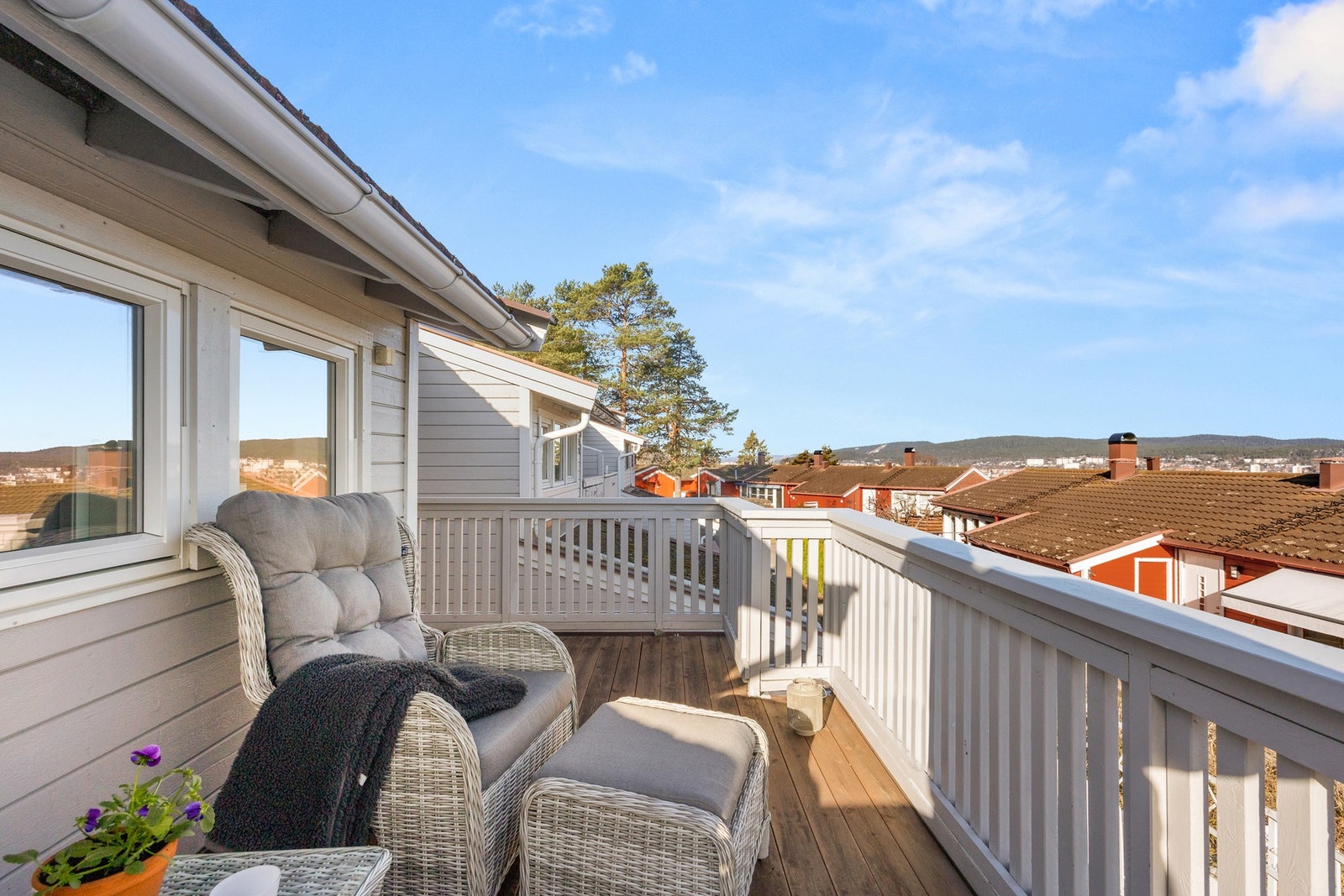 Magiske uteplass med orkesterplass til solnedgangene Galleribilde