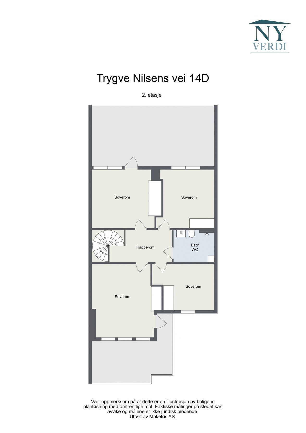 Plantegninger 2. etg. Galleribilde