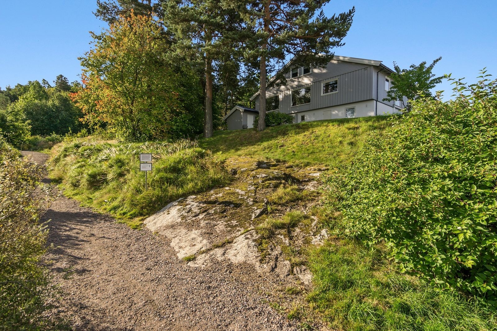 Her går turen inn til Hjertnesskogen. Galleribilde