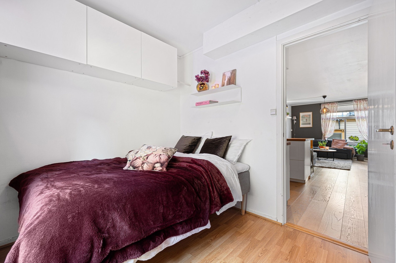 Soverommet er på 7,9 kvadratmeter. Galleribilde