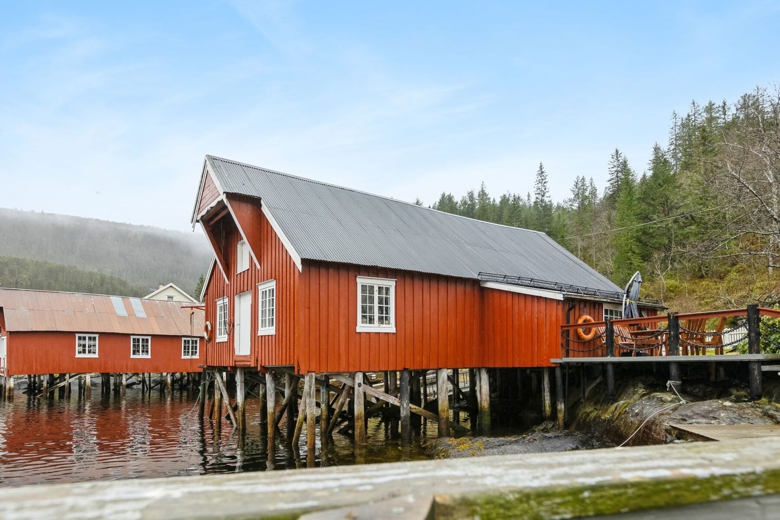 Boligens private og sjarmerende båthus. Galleribilde