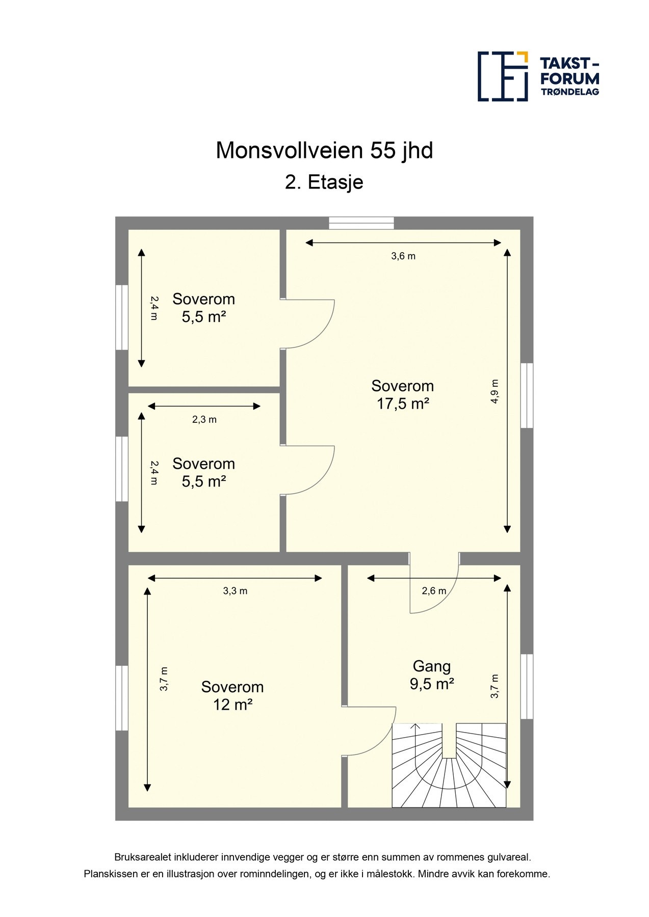 Plantegning 2. etasje. Galleribilde