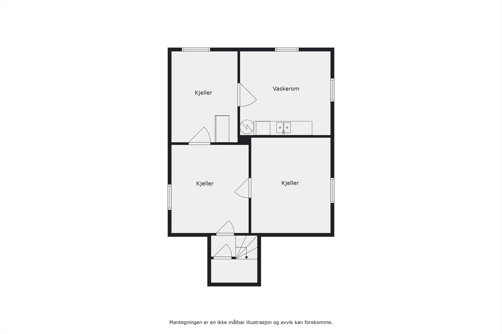 Plantegning, kjeller Galleribilde